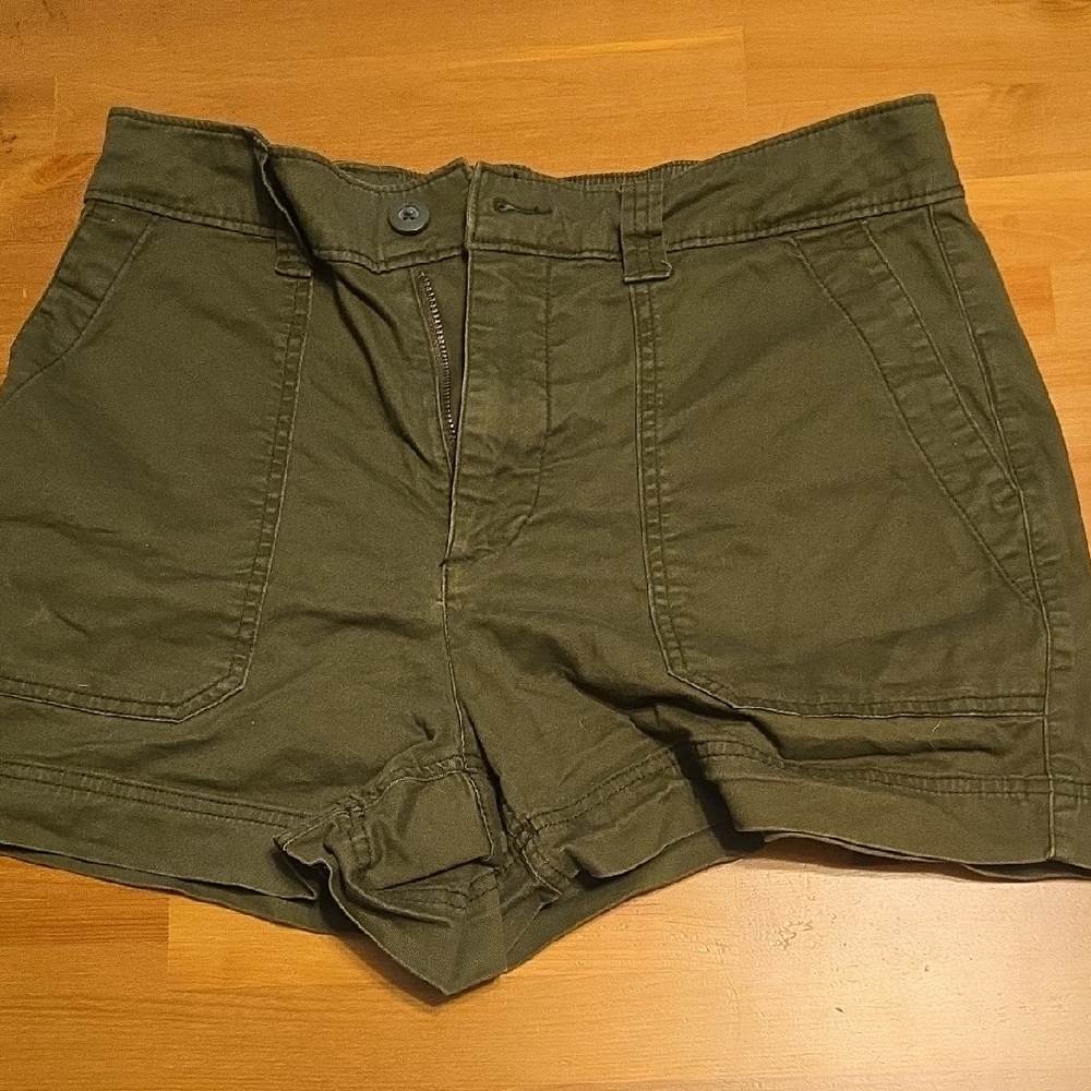 Olive Green Women's Shorts